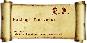 Rettegi Marianna névjegykártya